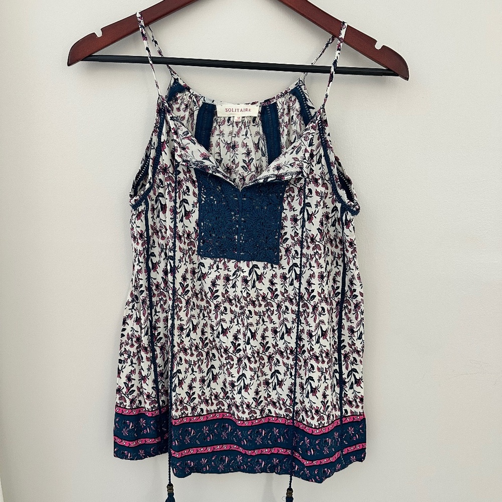 Boho flowy sleeveless top